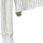 American Eagle  Boxy Cropped Oversized Open Knit Button V Neck Cardigan Sweater Photo 4