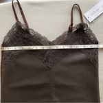 Bishop and Young NWT Babydoll Vegan Leather & Lace Trim Cami Tank Sz. XS Biker Luxe Photo 6