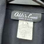 Vintage size Large by Odds’ n Evens double breasted tunic top. Black Photo 4