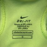 Nike Pro Dri-Fit Women's Size Large Neon Yellow Swoosh Logo Racerback Sports Bra Photo 2