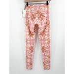 GOLDSHEEP Leggings SZ Medium Tone It Up TIU Collab Retro Print Pink Orange NWT Photo 12
