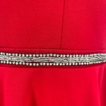 Honey and Rosie Halter Fit Flare Dress Sz M Holiday Bling Belt Valentines Cocktail Photo 8