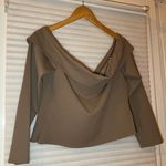 Abercrombie & Fitch Abercrombie Long-Sleeve Off-The-Shoulder Top Photo 1