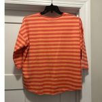 Vineyard Vines Women’s Size Medium Striped 3/4 sleeve Knit Top Shirt Pink Orange Photo 3