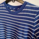 Madewell NEW Tina Stripe Navy White T-Shirt Dress Photo 9
