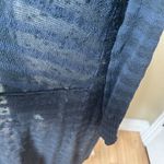 Free People  Sheer Stripe Duster Long Line Open Cardigan Sweater - medium Photo 3