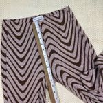 Urban Outfitters EUC Brown White Retro Print Wide Leg Flare Pants Women's Size S Photo 6