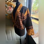 Vintage Flashback cropped embroidered western bolero blazer, size medium Tan Photo 7