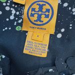 Tory Burch RARE  Size 6 Silk Blazer Textured Petals Hook Eye Jacket Logo Planets Photo 4