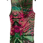 True Freedom  Women’s Large Flowy Palms Soft Sheer High Low Pullover Top Photo 1