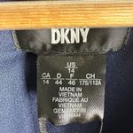 DKNY Animal Printed Side Tie Mini Dress Size 14 Navy Photo 5