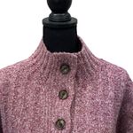 Staccato  Sweater Women's Small Red Cable‎ Knit Cozy Long Sleeve Henley Soft Photo 1