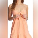 Roxy Moonlit Tide Strappy Orange Linen Blend Dress NWT Photo 8