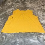 easel Yellow Ruffled Tank Top Blouse Photo 1