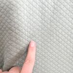 L.L.Bean Quilted Snap Pullover Sweatshirt Funnel Neck Comfy Green M Cozy Size M Photo 4