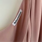 Reformation  Evelyn One Shoulder Long Blush Pink Maxi Dress with Front Slit | 2 Photo 10