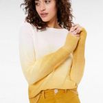 Loft Yellow Ivory Ombre Dip Dye Sweater Size Large Photo 0