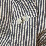 Lands' End Navy Striped Seersucker Summer Dress size 14 Nautical Classic Preppy Photo 7