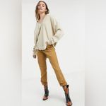 We The Free Free People  Owen‎ Thermal Oversized Top Vanilla Cream Women’s Sz Med Photo 9