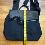 Botkier  Black Faux Leather Backpack Purse Pockets Adjustable Straps Classic Photo 3