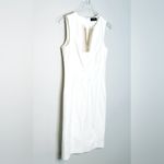 Piazza Sempione Shift Textured White Cotton Dress Size 42 Photo 2