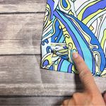 Lulu B Cropped Wide Straight Leg Pull On Pants Large Blue Green White Black L Photo 3