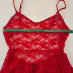 Victoria's Secret  Red Lace Lingerie Negligee Medium Sheer Sexy Valentines Day Photo 11