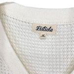 Listicle Waffle Knit Button Sweater Top Long Sleeve Granola Gorpcore Large Photo 8