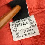 Dress To Kill Textured Cotton Split Back Tunic Lagenlook Rust Relaxed Button Size undefined Photo 8