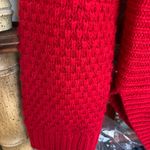 st. john's bay Vibrant Red Knit Long Sleeve Sweater M/L Photo 3