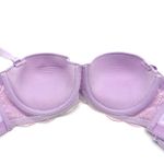 Maidenform Women 34D Love The Lift Balconette Bra Lilac Convertible DM9905 Lace Photo 1