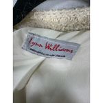 Lynn Williams New Zealand Vintage Mohair Wool Cream Cardigan Pearl Button Large Photo 3
