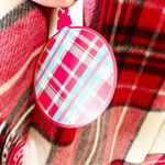 Talbots  Pure Cashmere Red Plaid Rectangle Scarf Oversized Warmth Gift Giving New Photo 6