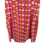 Maeve Anthropologie Ophelia Sleeveless Linen Mini Dress Pink Geometric Size 8P Photo 11