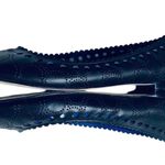 Diane Von Furstenberg  Corolla Flats Black Leather Perforated Scallop Trim Sz 7.5 Photo 4