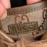 Gucci monogram GG lurex canvas and leather high top sneakers size IT 35 US 5 Photo 10