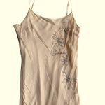 Inwear Size 8 Beaded‎ Floral Crepe Maxi Dress Beige Blush Asymmetric Fairycore Tan Photo 9