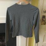 EXPRESS Vintage Gray Crewneck Long Sleeve Top -Sz Medium Photo 6