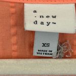 A New Day Women's peach colored Flutter Short Sleeve Tiered short dress XS NWT Photo 6