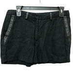 Jenni Kayne  Linen Shorts Size 6 Black STYLE 31083144 Photo 0