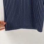 Anthropologie Sunday In Brooklyn Navy Pinstriped Wide Leg Crop Pant Size XS Photo 3