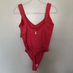 Free People  Heart of Gold Leotard Strawberry New Medium Photo 4
