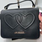 Love moschino  Double Heart Vegan Leather Top Handle Bag Photo 1