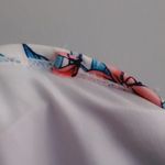 Mynah Exotic Floral Tropical Strapless Tankini Blue Coral Large Photo 5