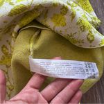 ZARA  yellow floral puff sleeve mini dress‎ square neck Photo 6