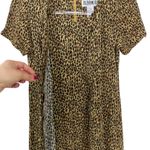 Just in Thyme 1990s Leopard Print Short Sleeve Casual Mini Dress Size 4 Small Brown Photo 4