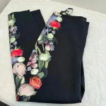 Ted Baker  Baynar Kensington Floral Ankle Grazer Trouser Pants in Black size 2 Photo 4
