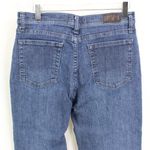 Lee Blue Dark Wash Classic Fit Straight Leg Capri Jeans Photo 6