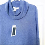 Magaschoni M  Navy Blue Cowl Neck Sweater‎ Size Large Photo 1