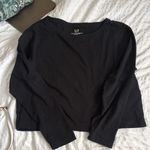 Gap Boatneck Black Crop Top Photo 0